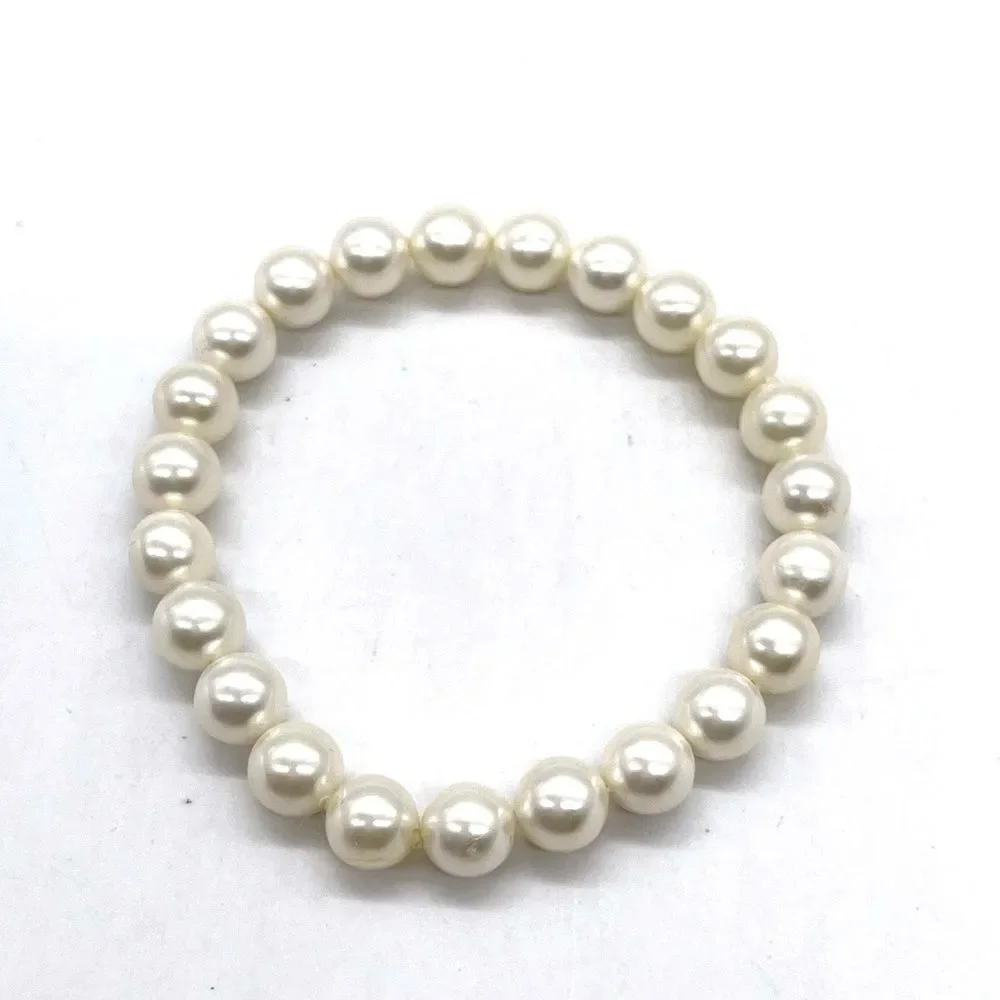 Faux Pearls Stretch Bracelet